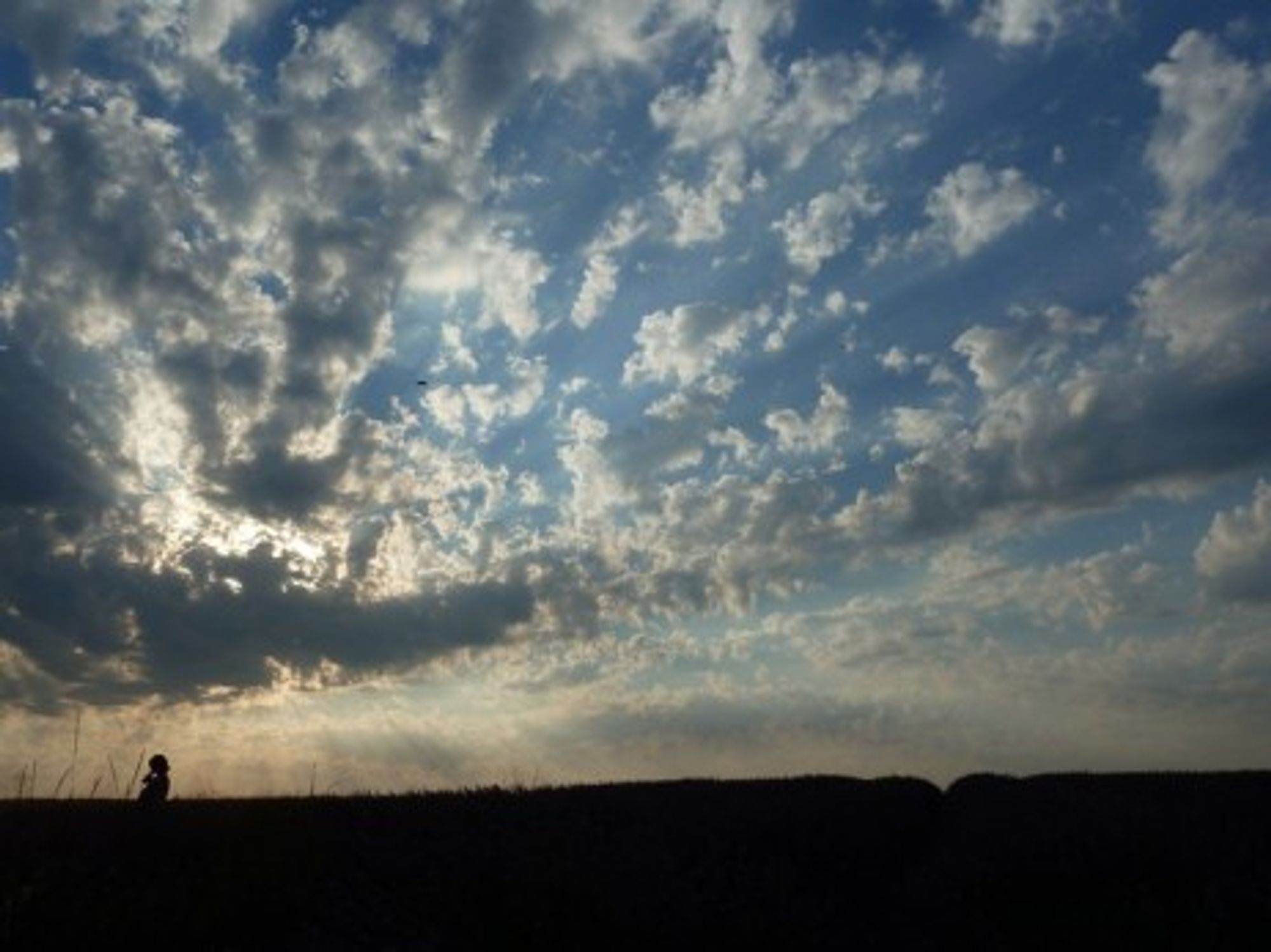 Evening cloud formation in southern France