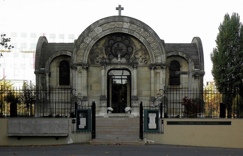Exterior of the Royal Chapel of Saint Ferdinand, Notre-Dame-de-Compassion, Paris.