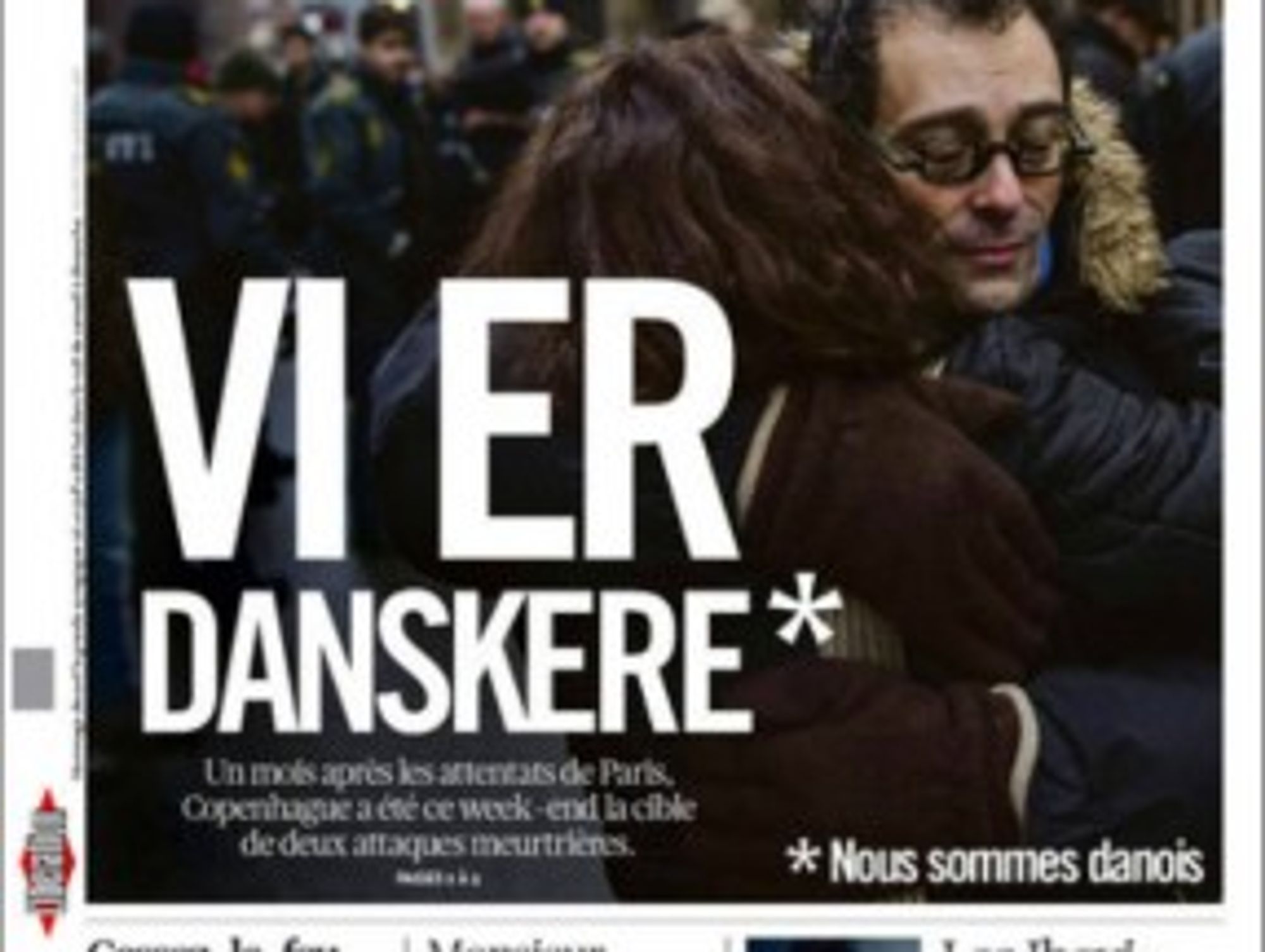 Extra! After Copenhagen Attacks, 'We Are Danish' Says French Daily