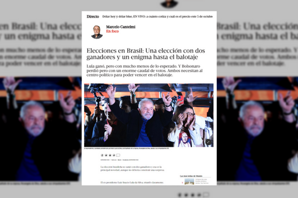 ???️ Lula needs to come clean to ensure victory in the second round
