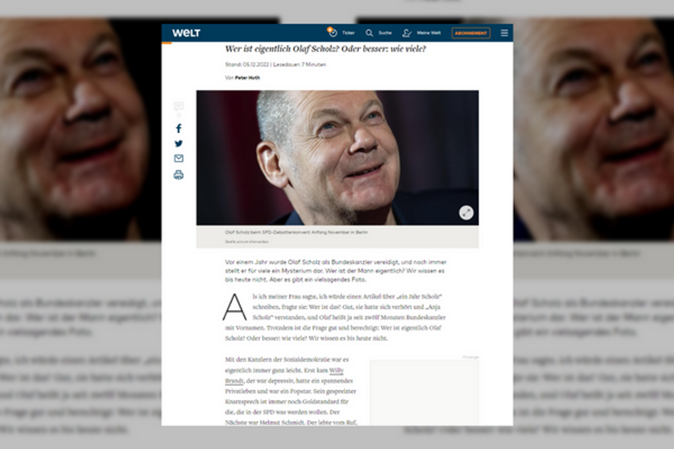 ??? Who is the real Olaf Scholz?