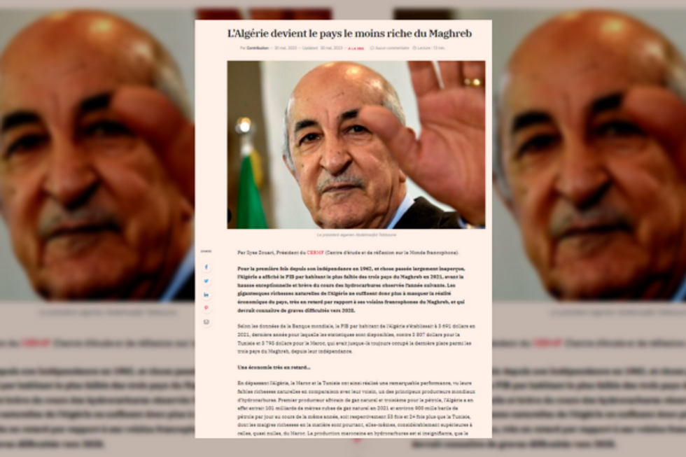 ?? The risk of Algeria going bankrupt