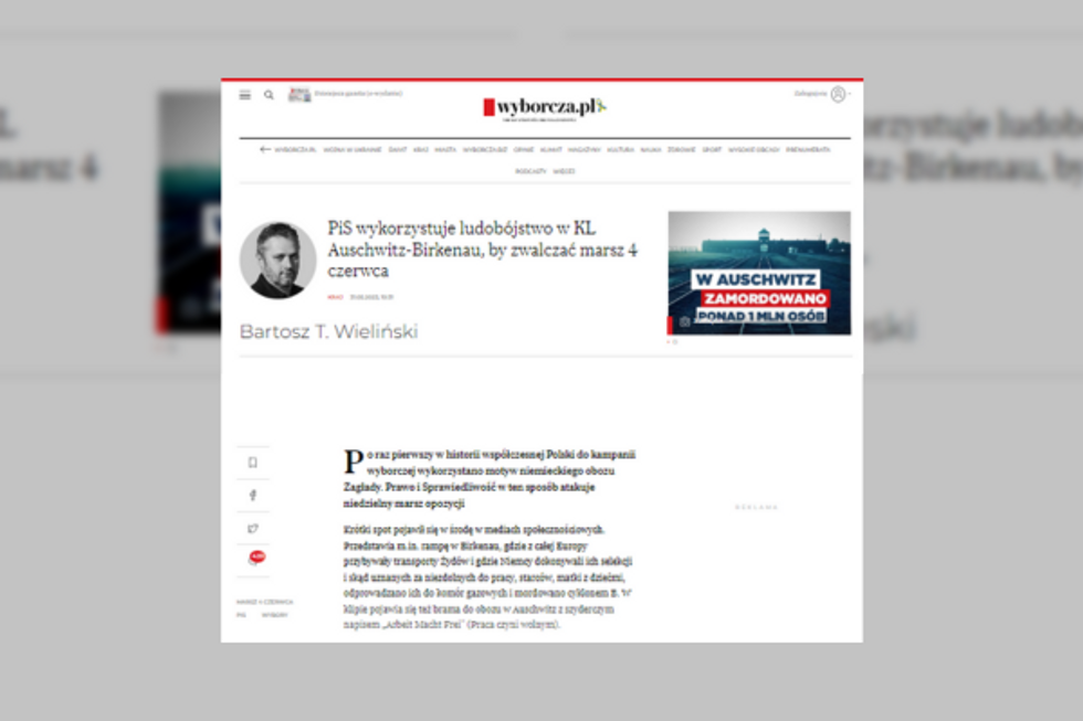 ?? Politicizing tragedy: Poland's ruling party and Auschwitz