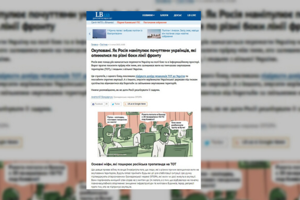 ???? How Russia creates divisions between occupied and free Ukraine
