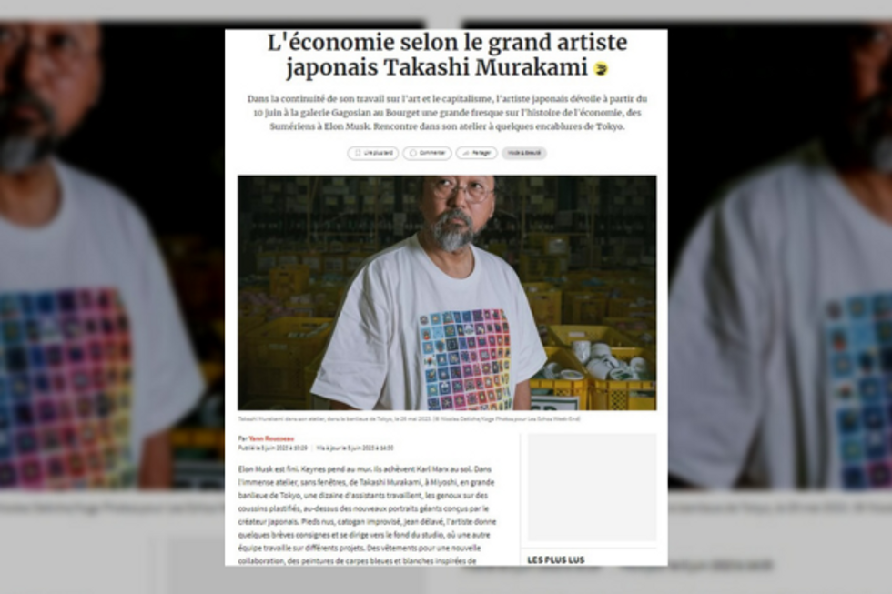 📈 🌸 Takashi Murakami paints the economy