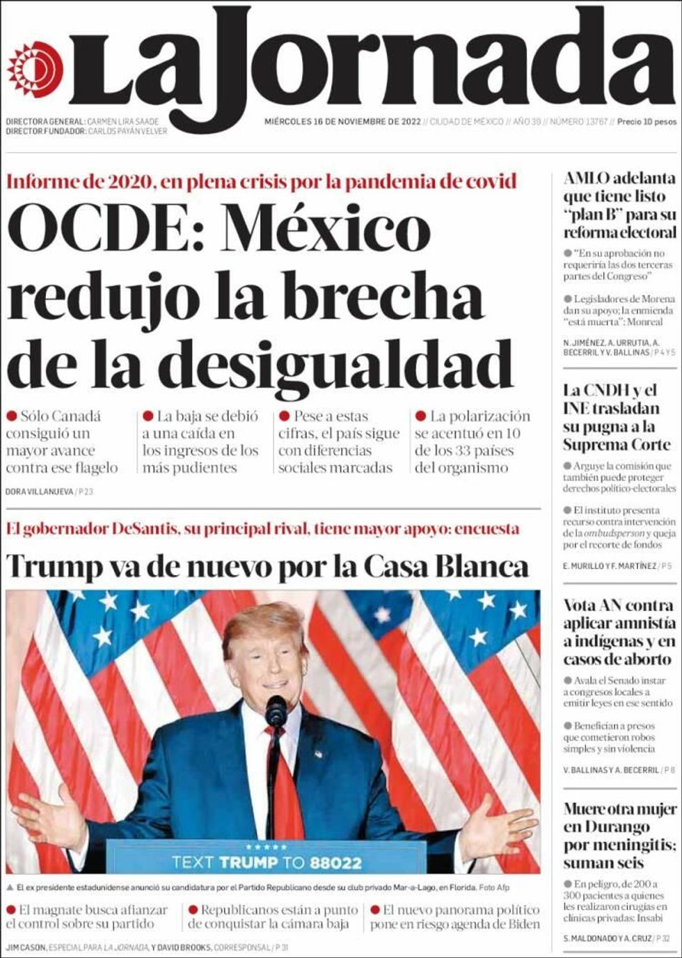 ? UP, FRONT PAGE AND CENTER