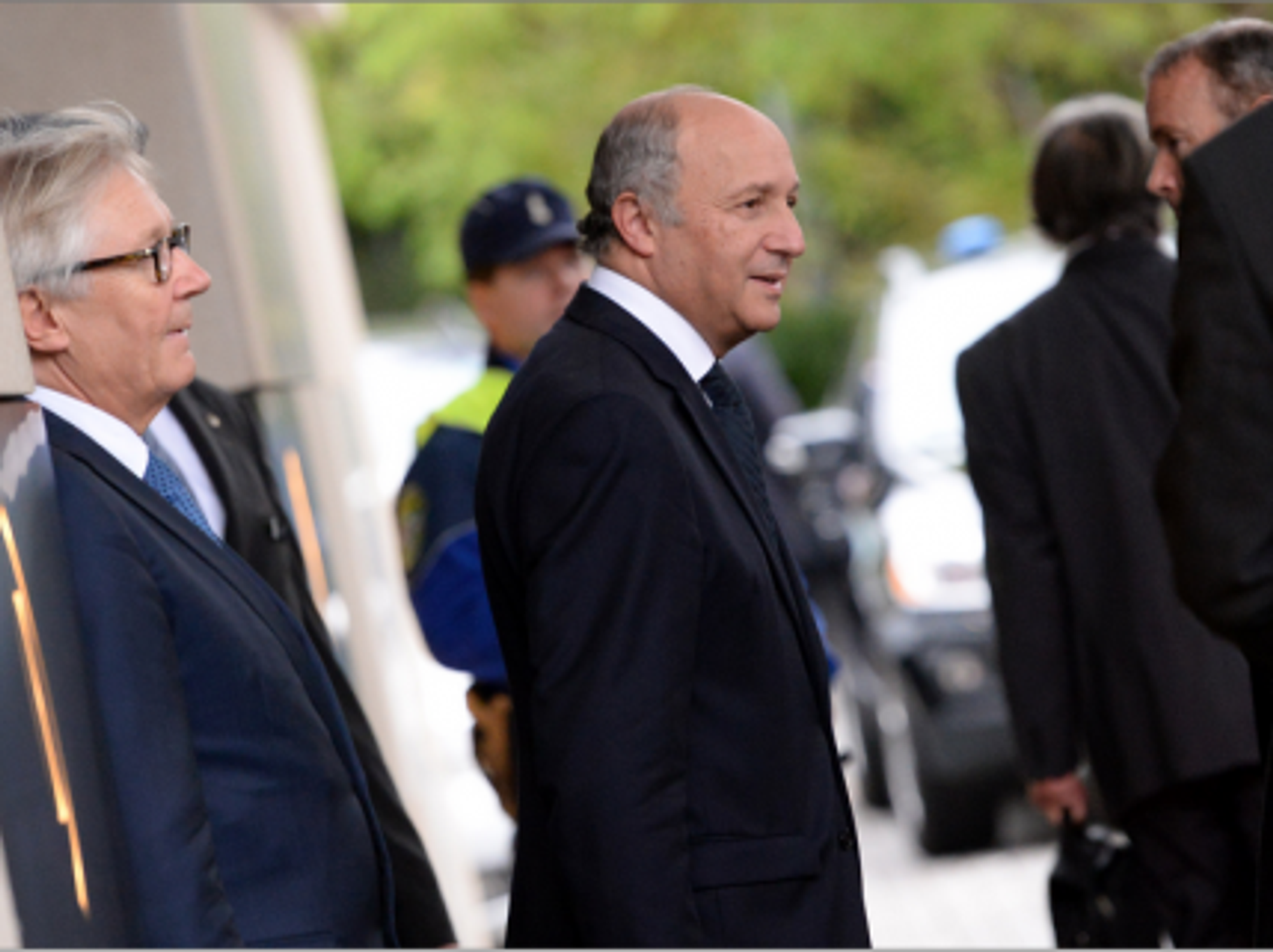Fabius arrives in Geneva