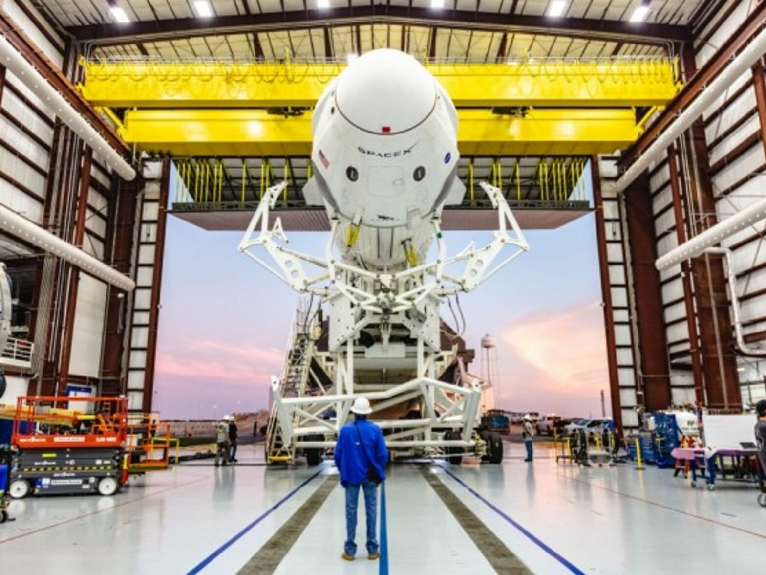 Falcon 9 rocket from Space X at Kennedy Space Center in Florida
