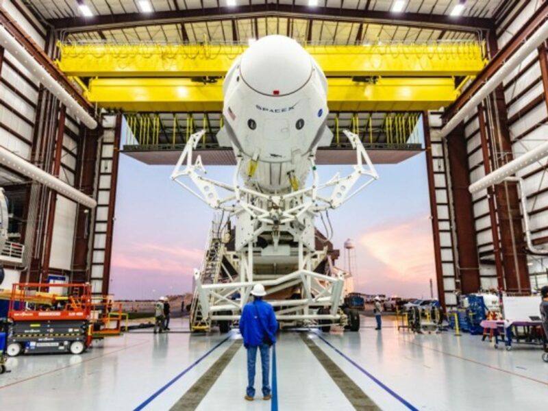 Falcon 9 rocket from Space X at Kennedy Space Center in Florida