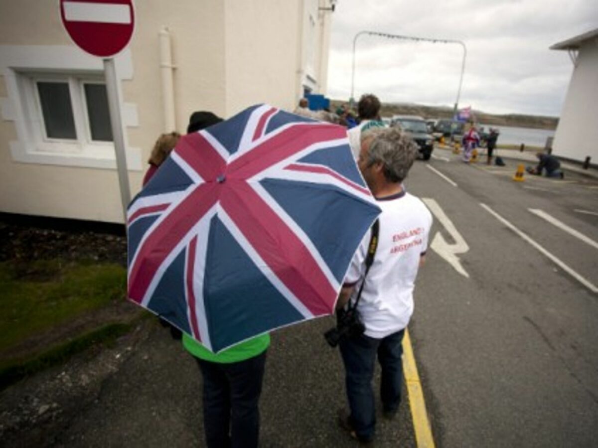 Falkland islanders in March 2013