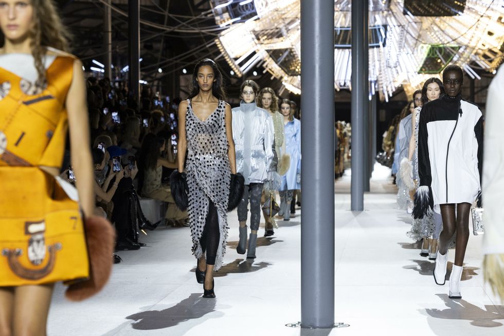 Fall/Winter 2024 runway during Paris Fashion Week on February 2024.