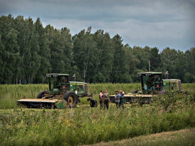 Farmers in Yerban, Russia