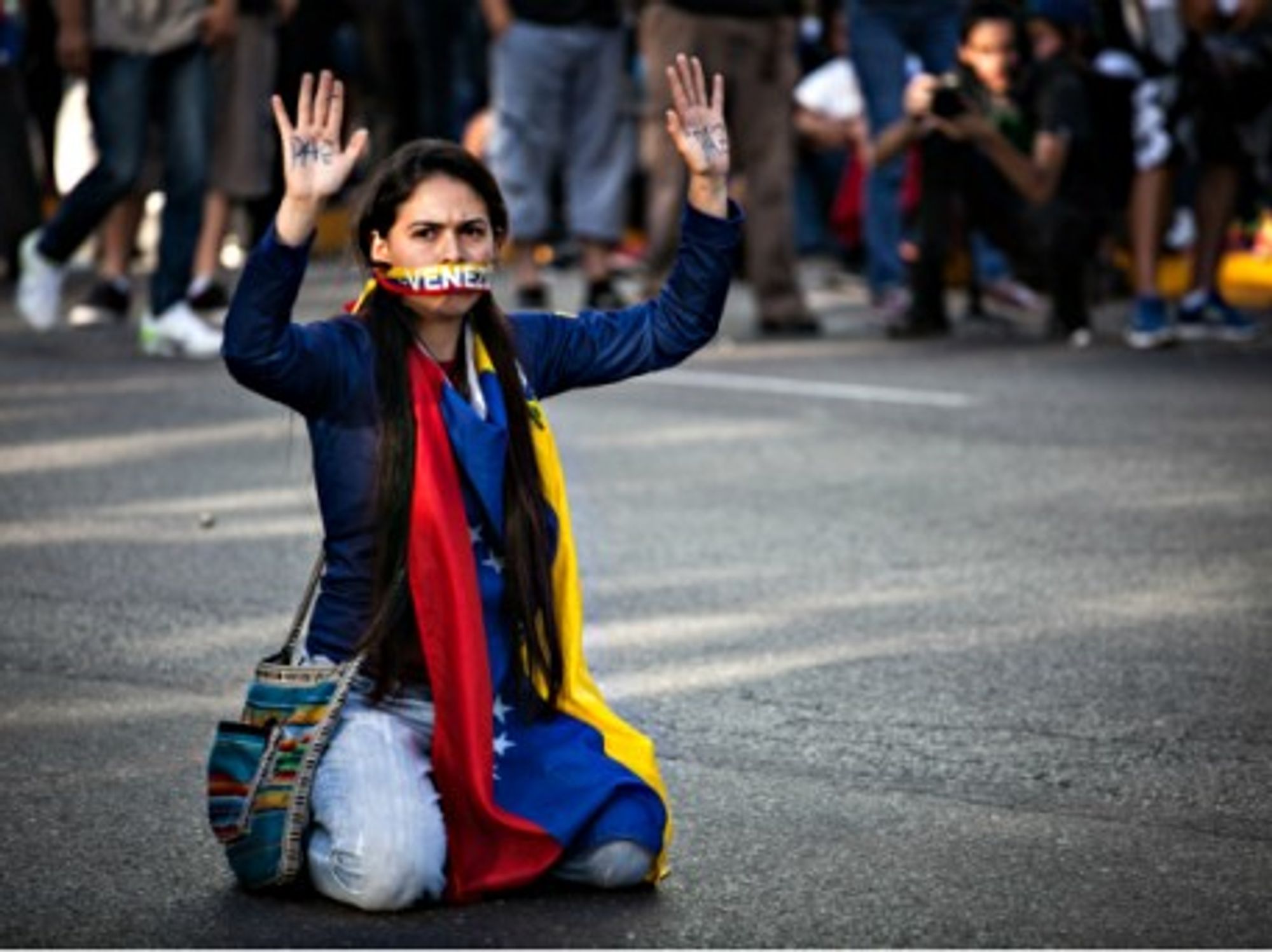 Feb. 16, 2014 protest in Venezuela's capital Caracas