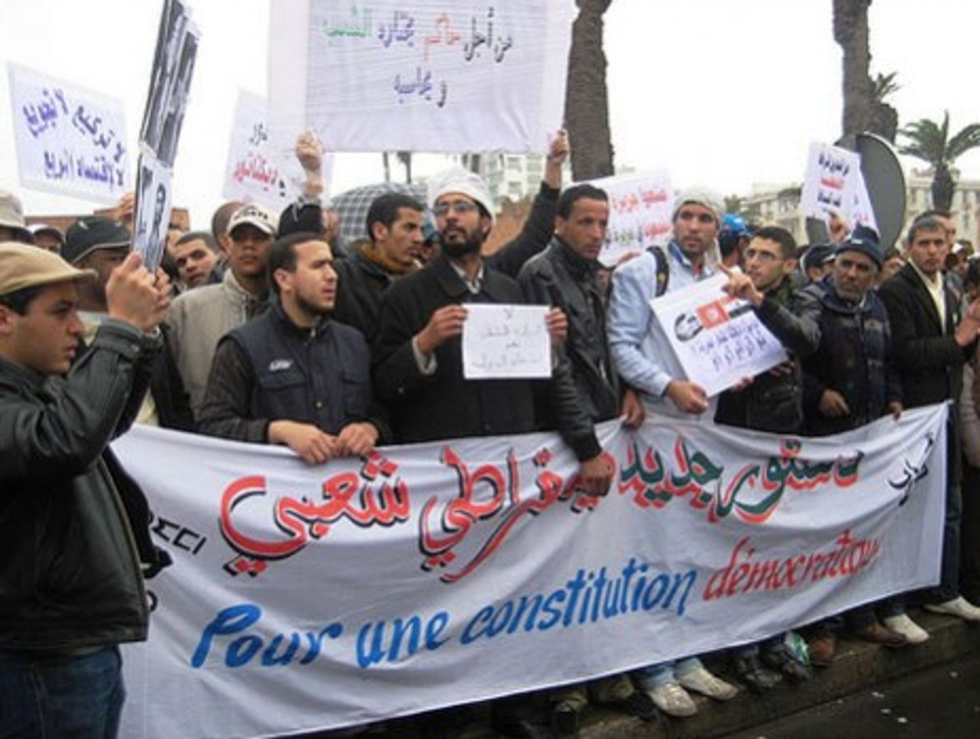Feb. 20 pro-democracy protests in the Moroccan capital of Rabat