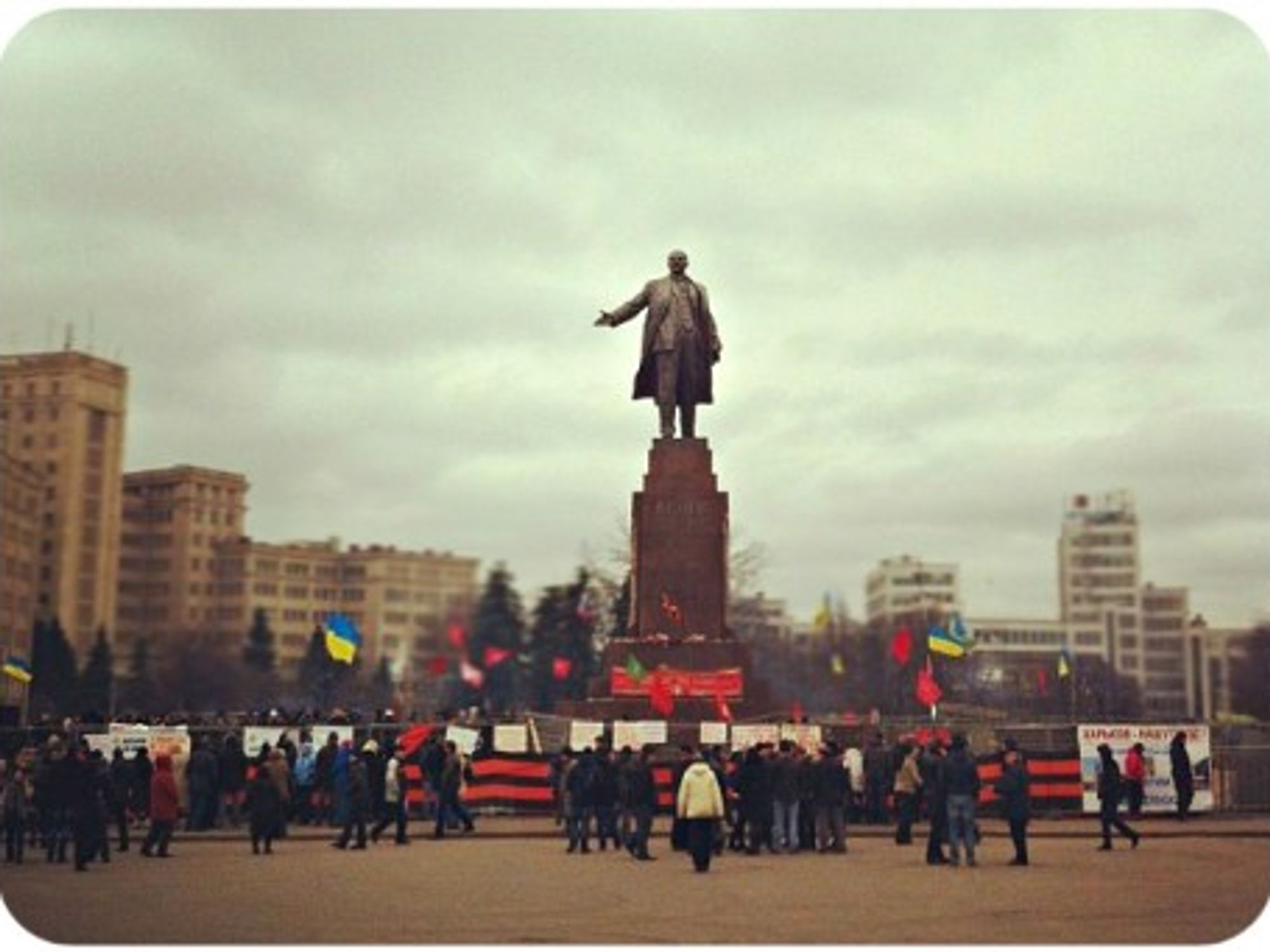 Feb. 23 protests in Kharkiv's Freedom Square