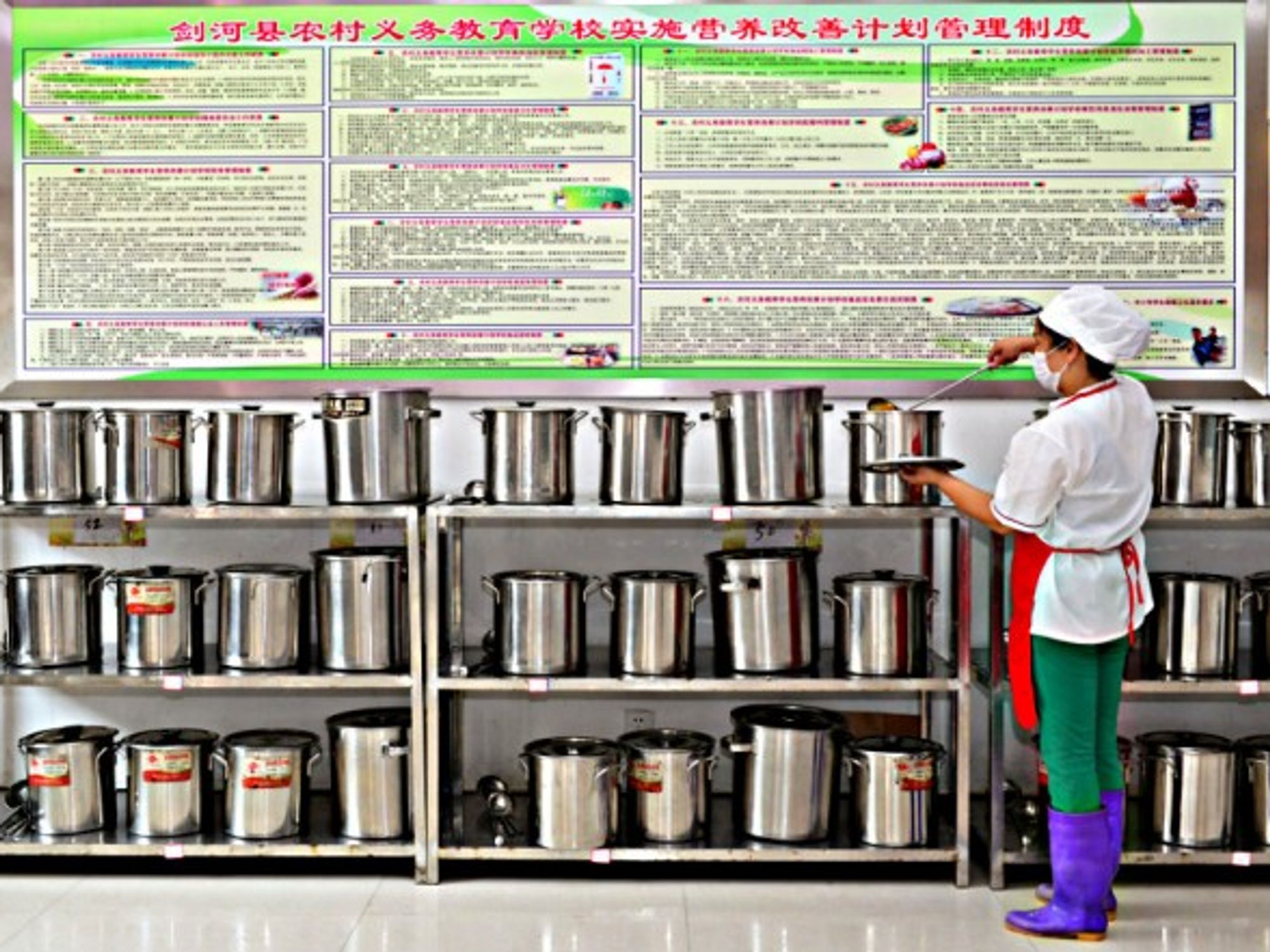 Feeding the kids in Qiandongnan, China