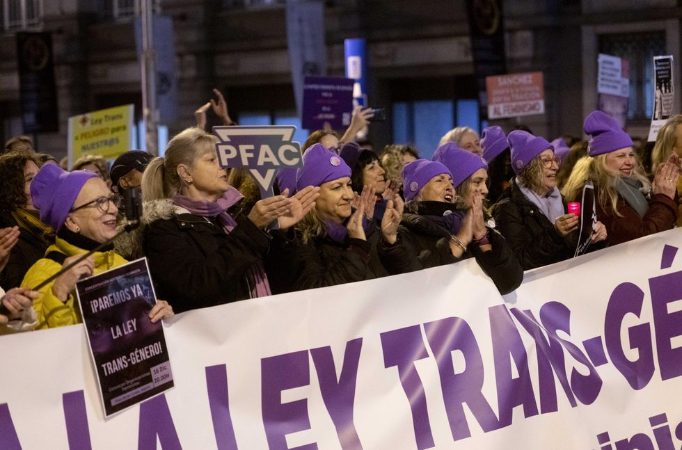 Feminist organizations' rally in Madrid