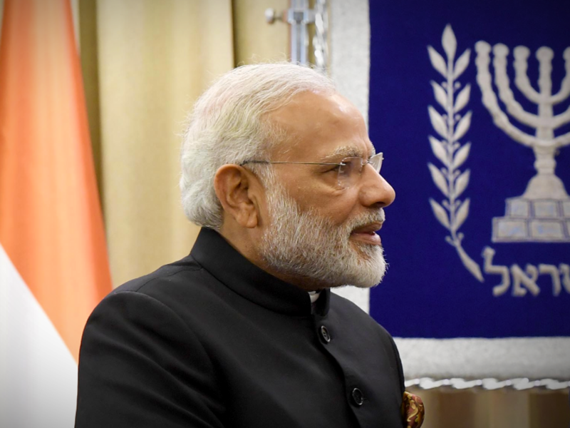 File photo of ​Indian Prime Minister Narendra Modi in Jerusalem