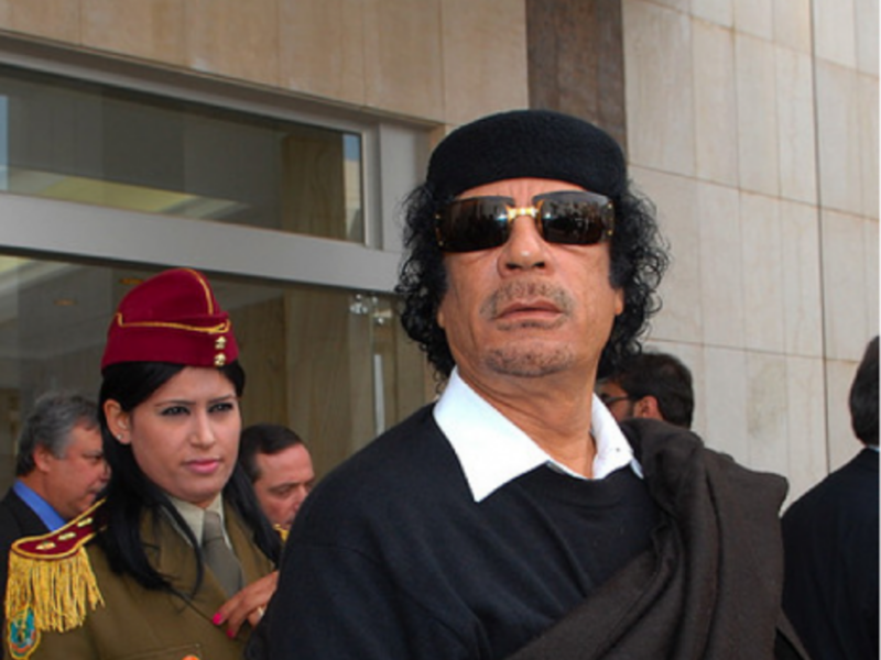 File photo of Muammar Gaddafi (Ammar Abd Rabbo)