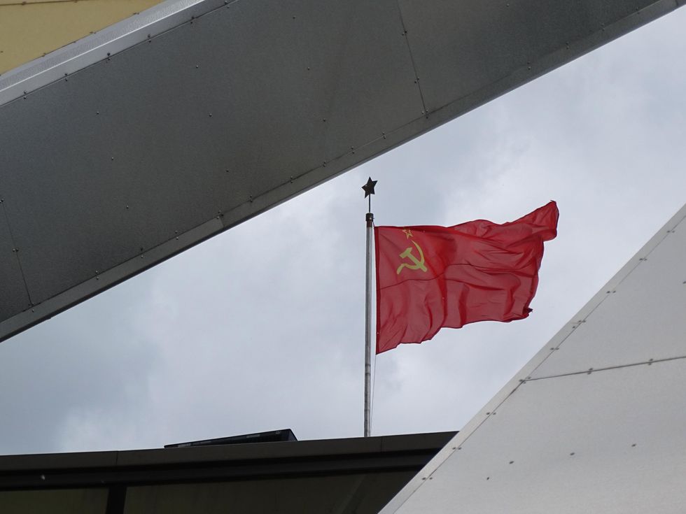 File photo of Soviet Flag Flying at Museum of the Great Patriotic ...