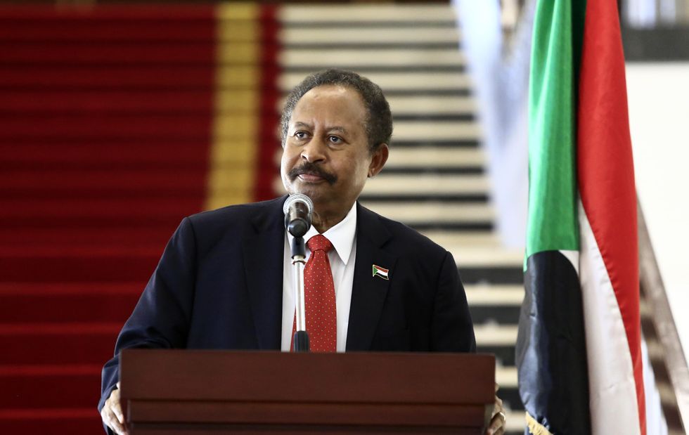 File photo shows Sudan's Prime Minister Abdalla Hamdok in August 2020