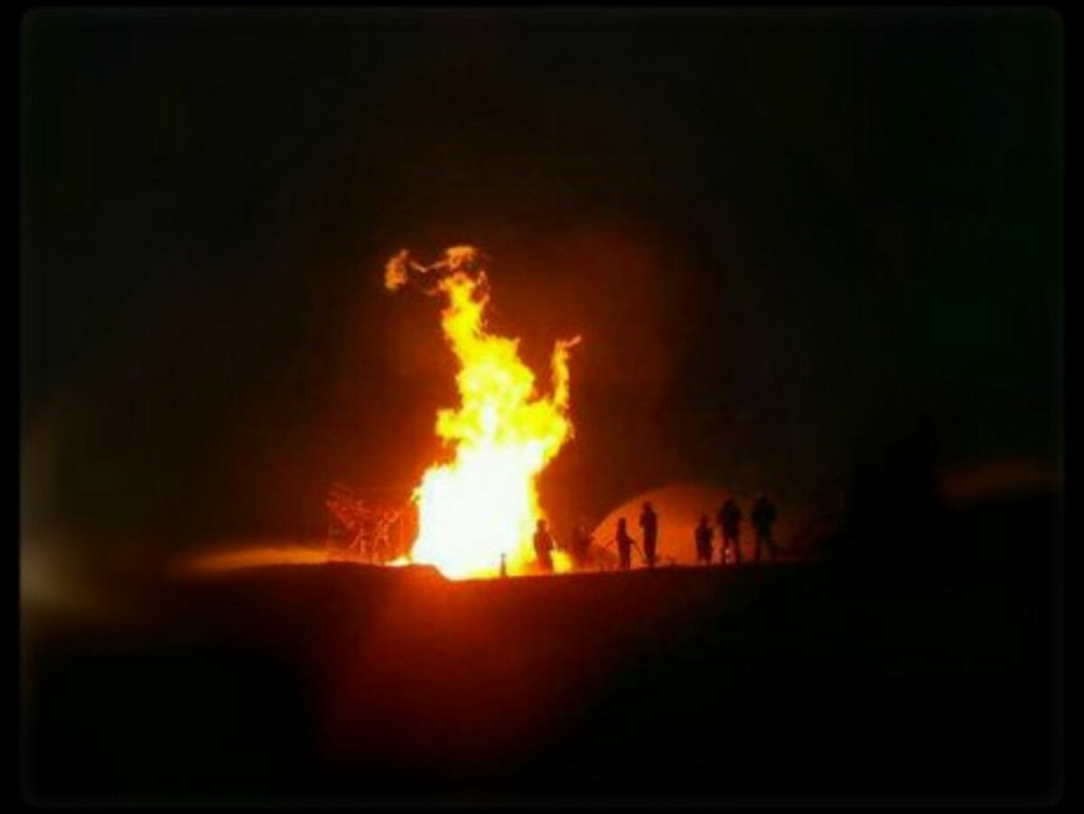 Fire in Plottier