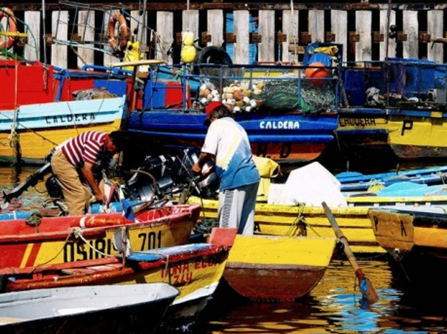Fishermen in northern Chile, near the border with Peru