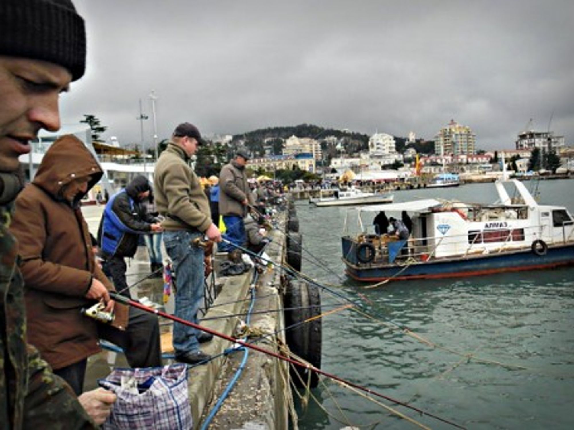 Fishermen in Yalta