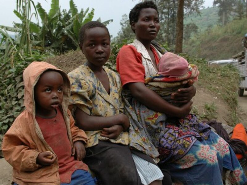 Fleeing the conflict, Masisi