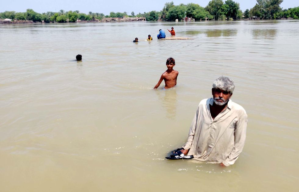 Flood affected people Pakistan