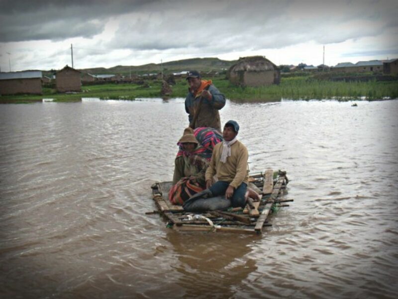 Flood victims in the Pallasca province of Peru in 2012.