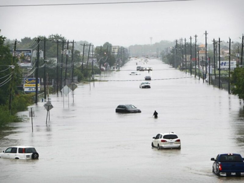 Flooding caused by Hurricane Harvey in Houston on Aug. 27