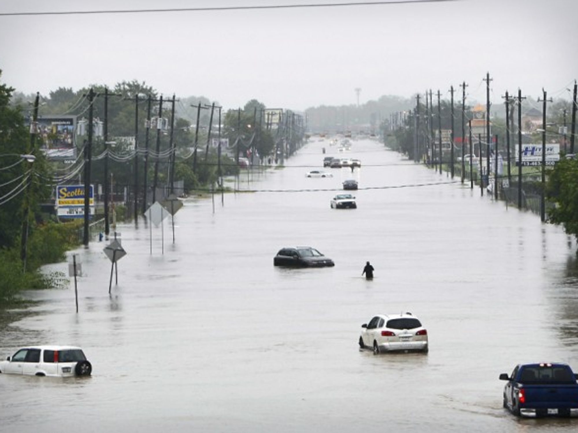 Flooding caused by Hurricane Harvey in Houston on Aug. 27