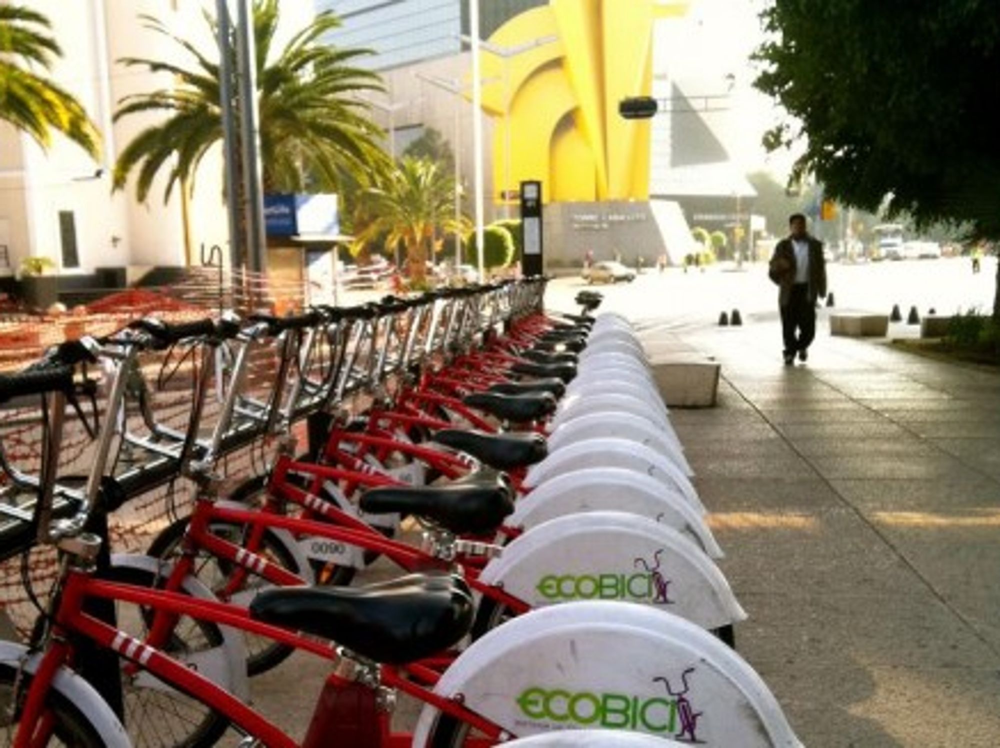 For less than $30 per year, Ecobici users can make as many trips as they want in an area that includes 1,200 bicycles