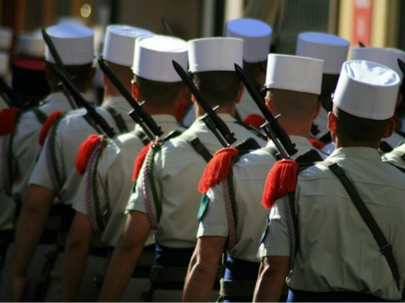 Foreign legion in Southern France city of Orange