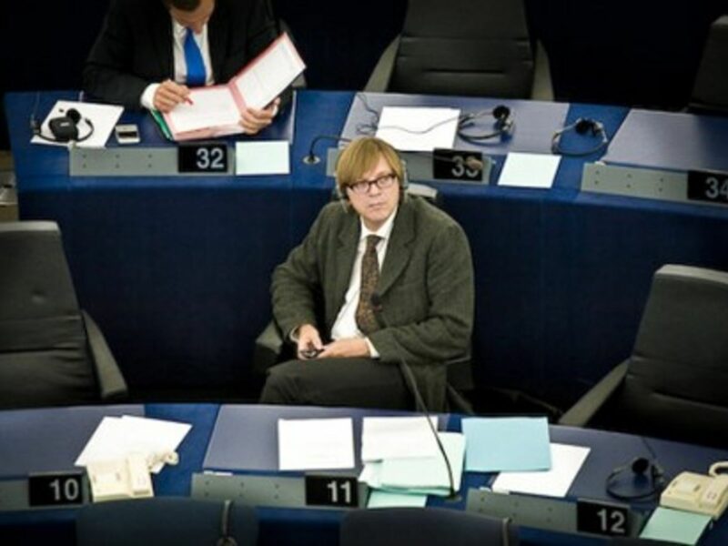 Former Belgian PM Guy Verhofstadt, now a member of the European Parliament