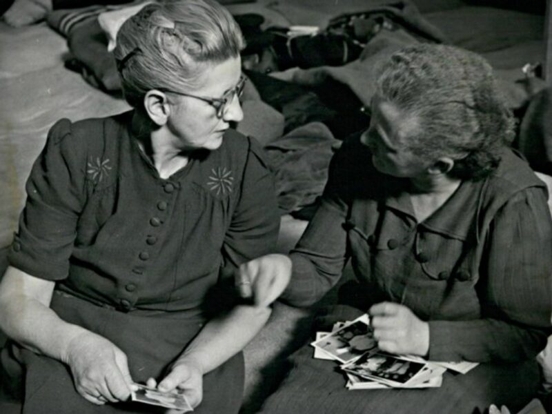 Former war prisoners in a Berlin refugee camp. Many did not survive Russian gulags.