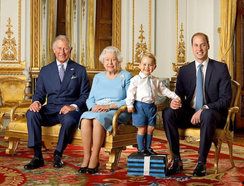 Four generations of the Royal family at Buckingham Palace in London for Elizabeth II's 90th birthday
