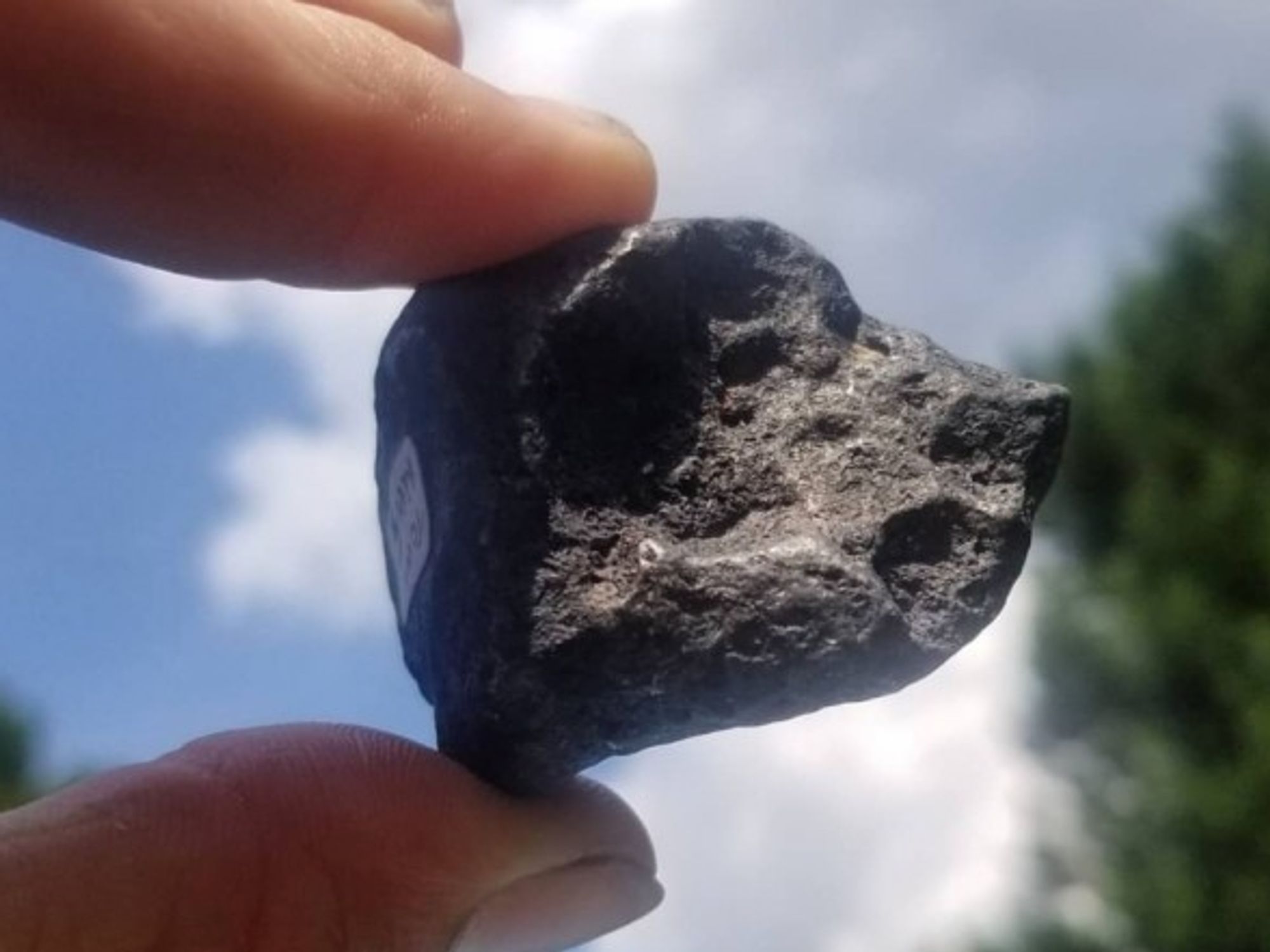 Fragment of meteorite from Campo del Cielo