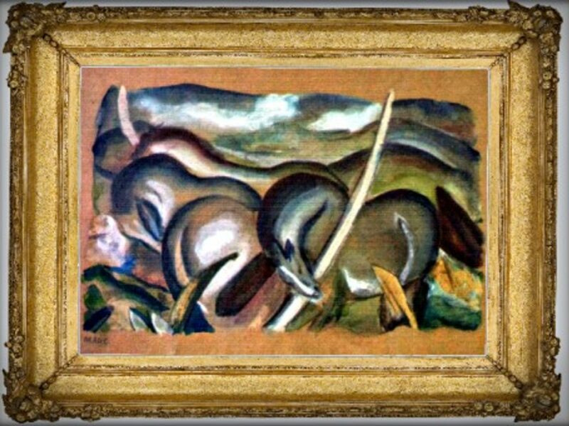 Franz Marc's 1911 "Horses in landscape", one of the 1,280 Gurlitt artworks