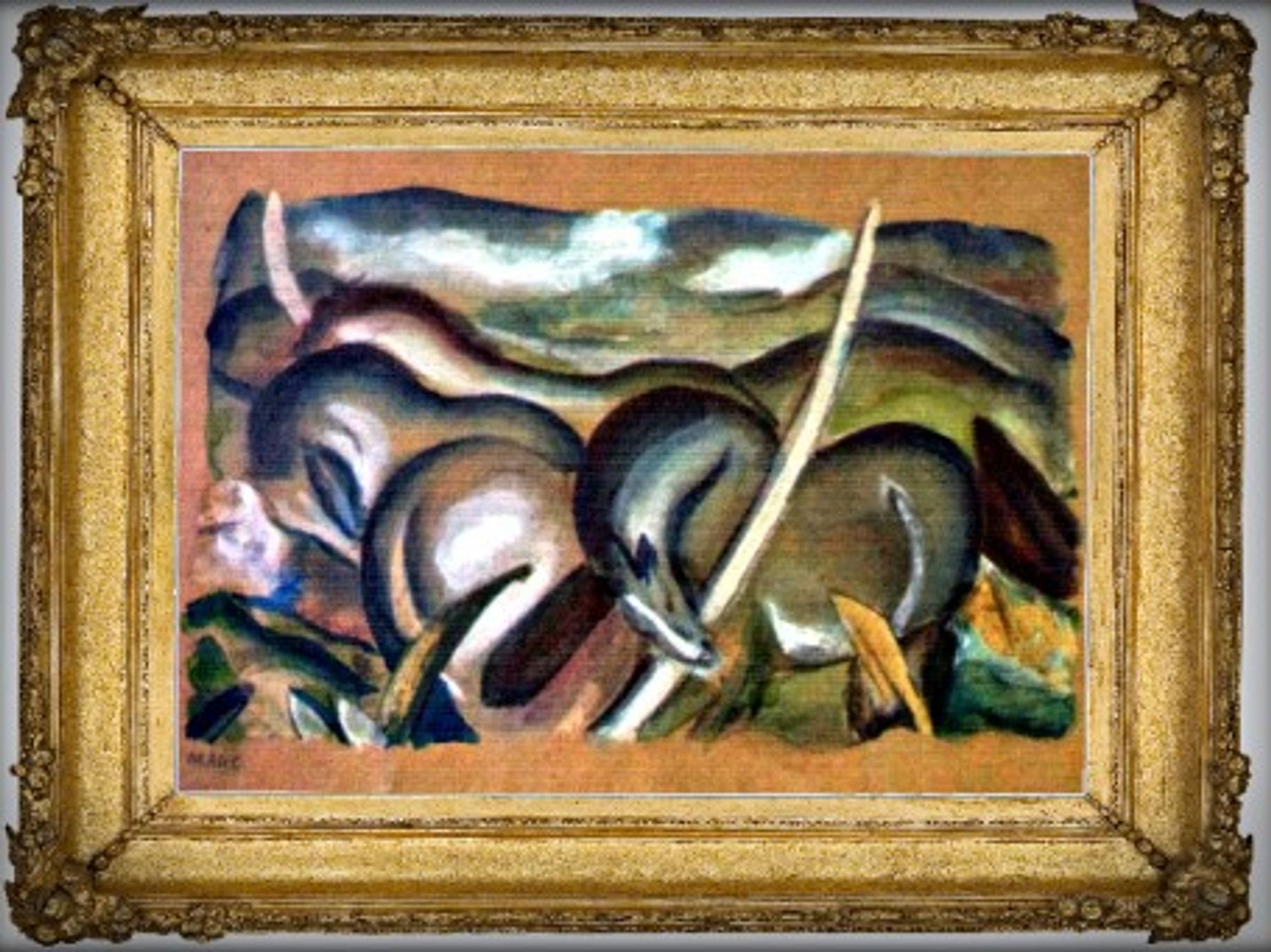 Franz Marc's 1911 "Horses in landscape", one of the 1,280 Gurlitt artworks