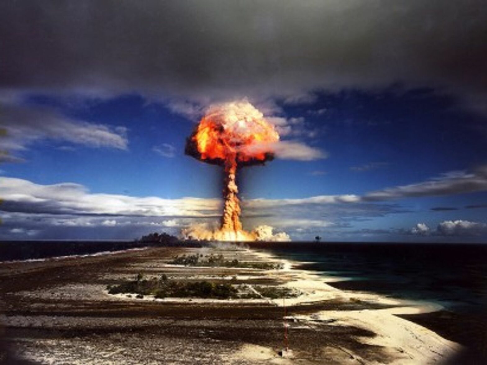 French nuclear test in the Pacific (James Vaughan)