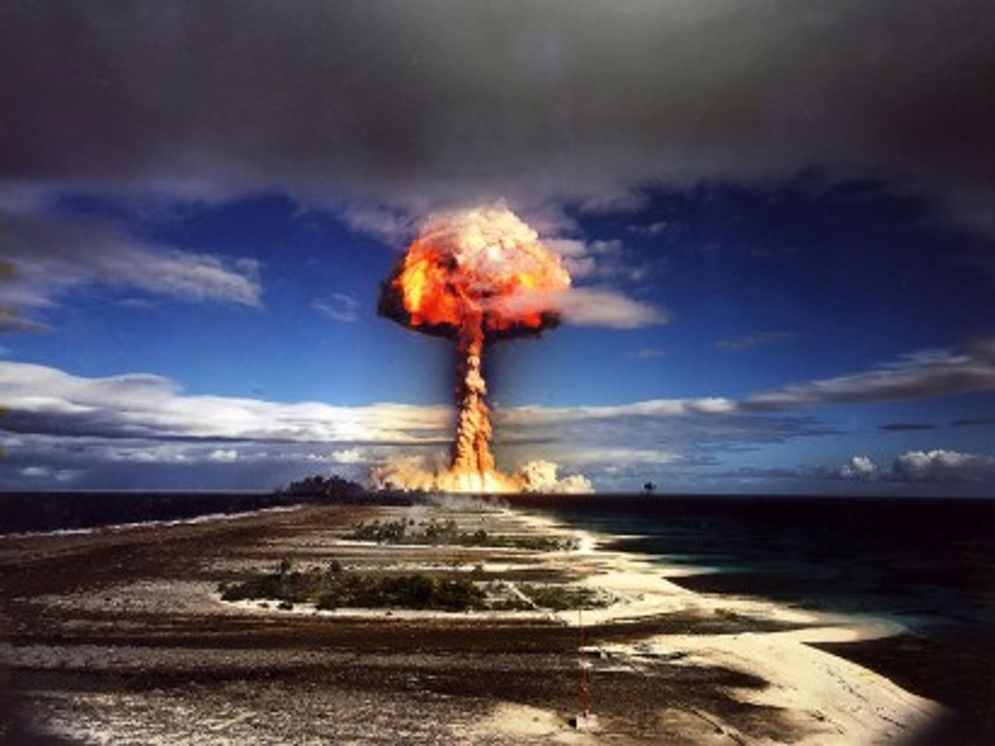 French nuclear test in the Pacific (James Vaughan)