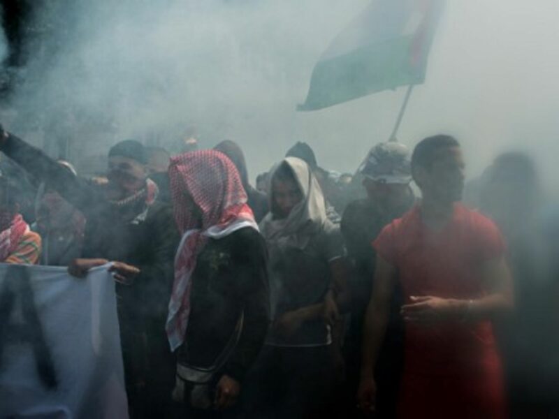 French Police clash last Saturday with pro-Palestinian protesters in Paris