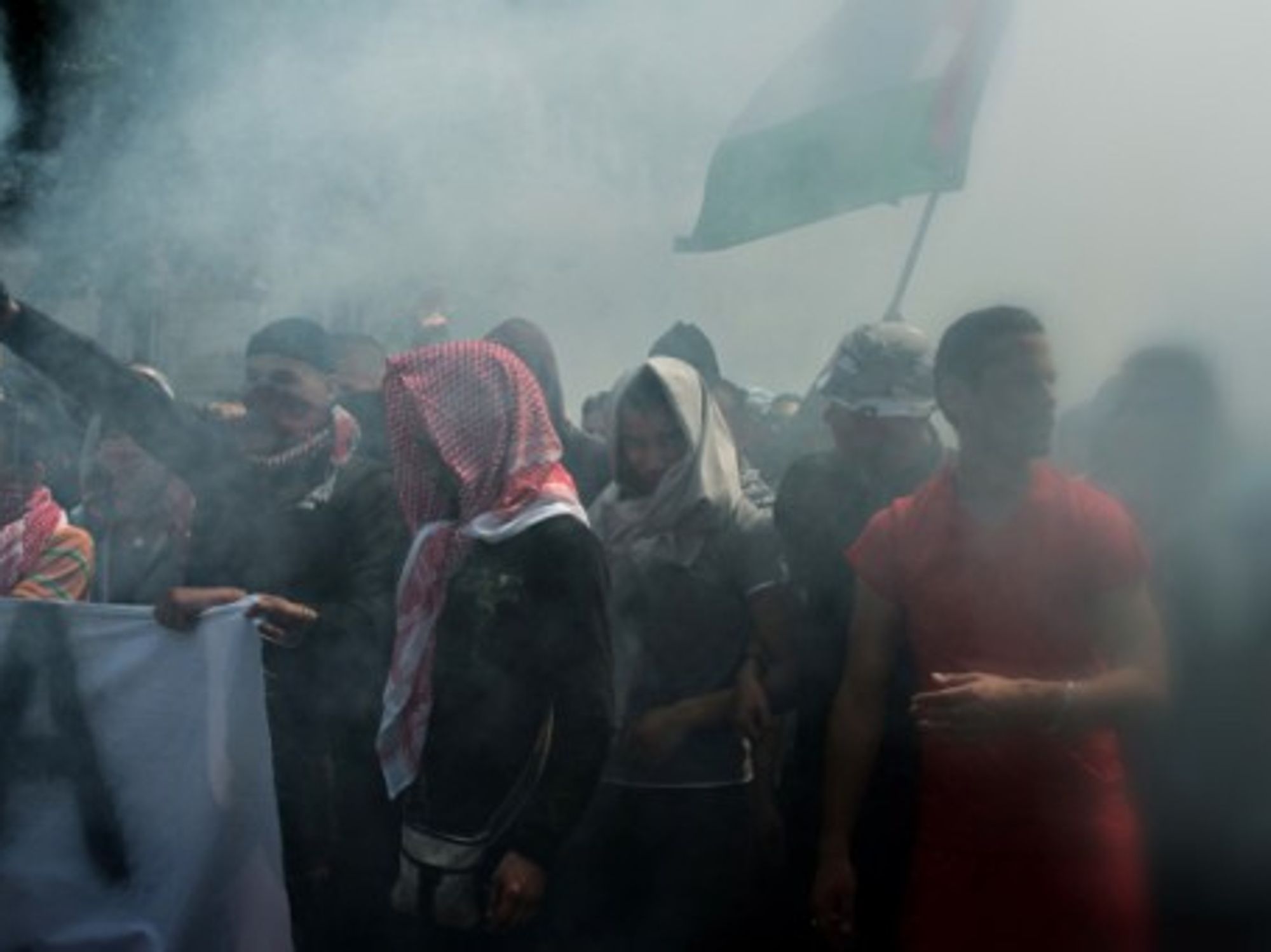 French Police clash last Saturday with pro-Palestinian protesters in Paris