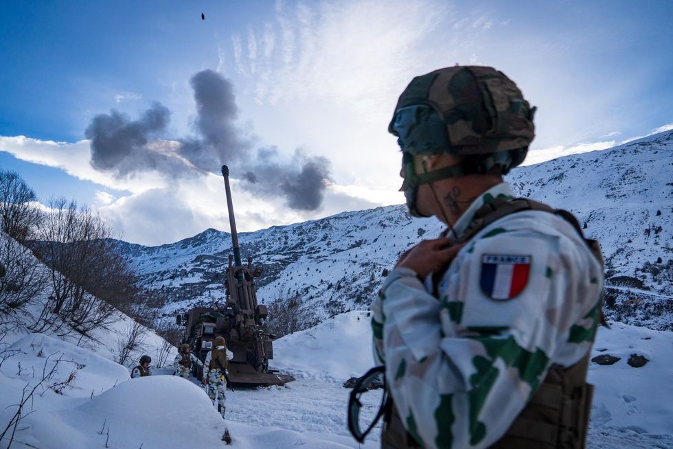 French soldiers during a military exercise in December 2024.