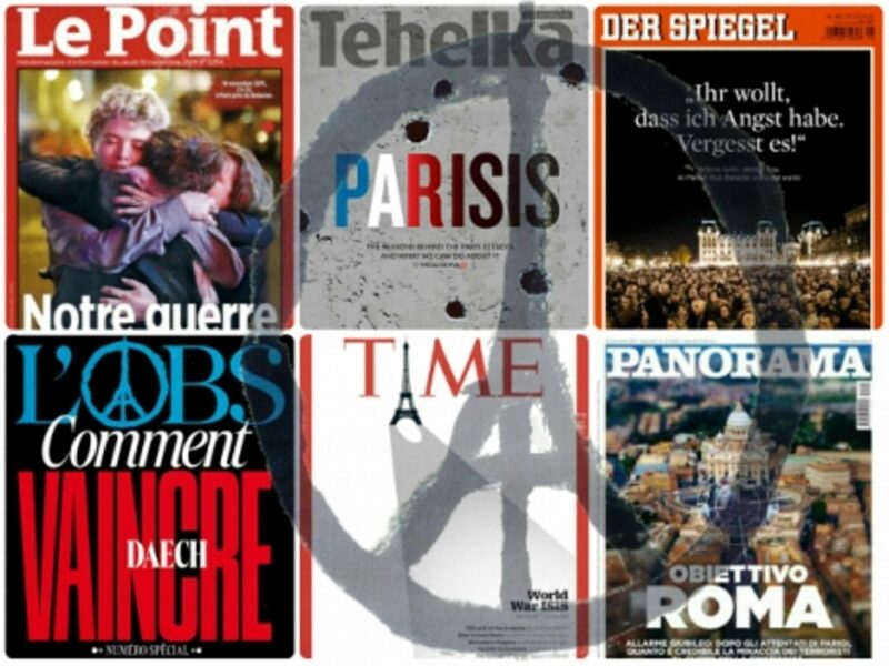 French, World Magazine Covers One Week After Paris Attacks