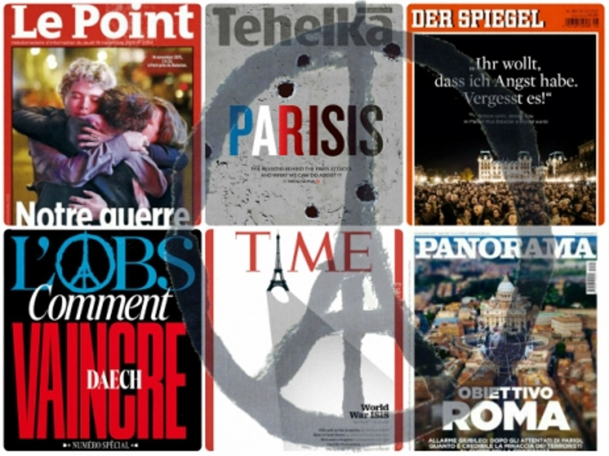 French, World Magazine Covers One Week After Paris Attacks