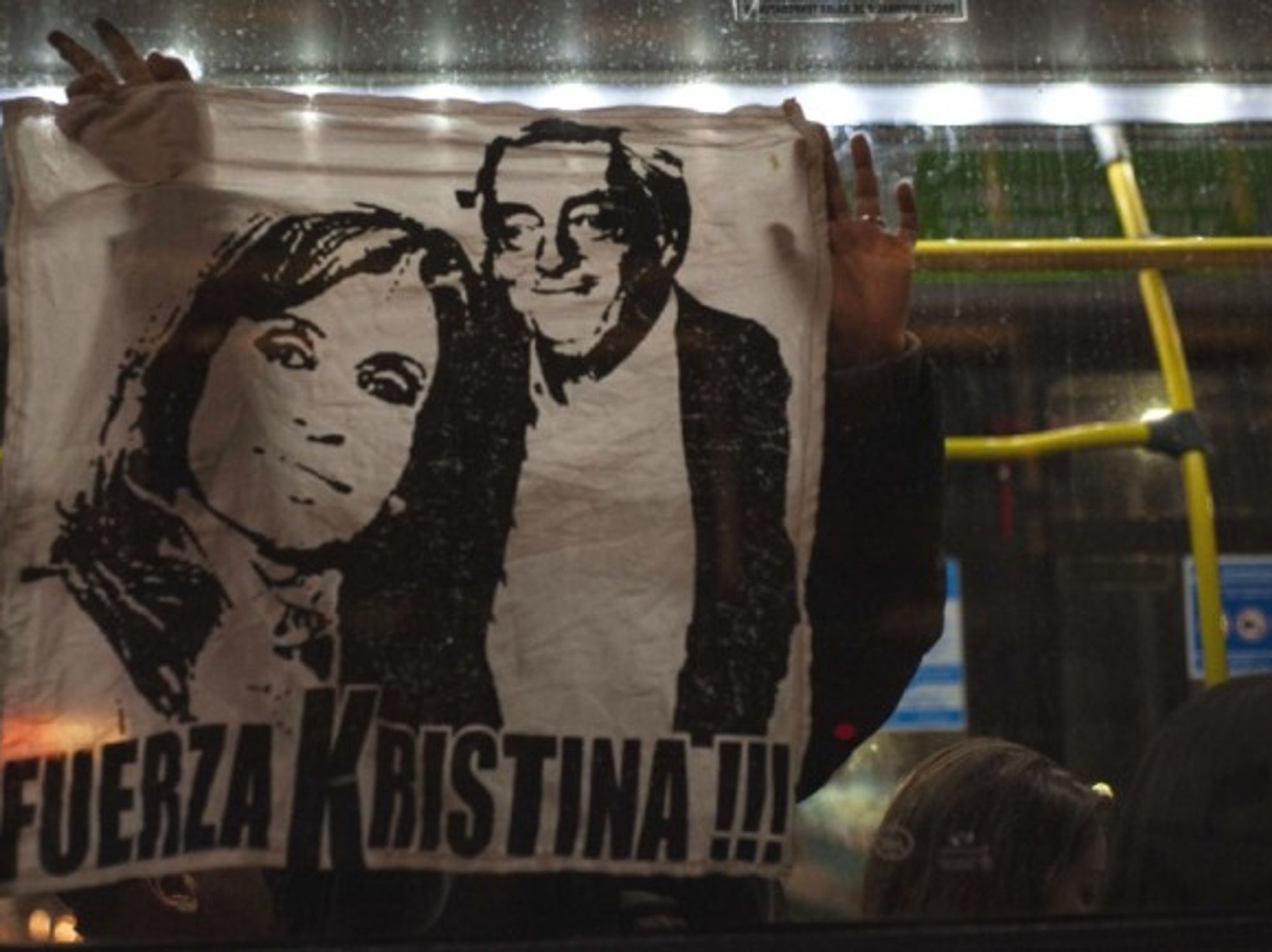 Frente de Todos supporters in Buenos Aires on Oct. 27