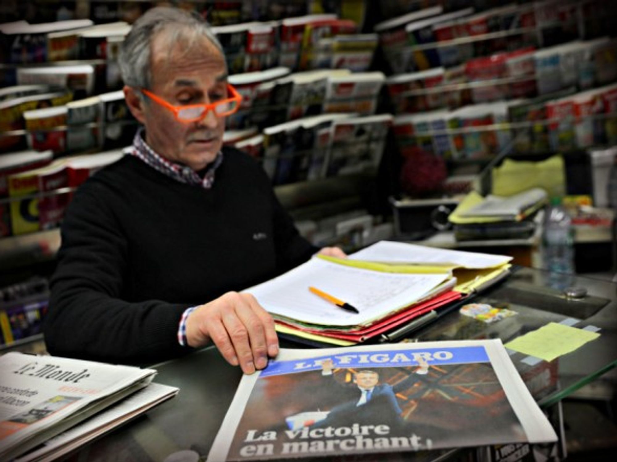 Fresh off the presses in Paris on Monday